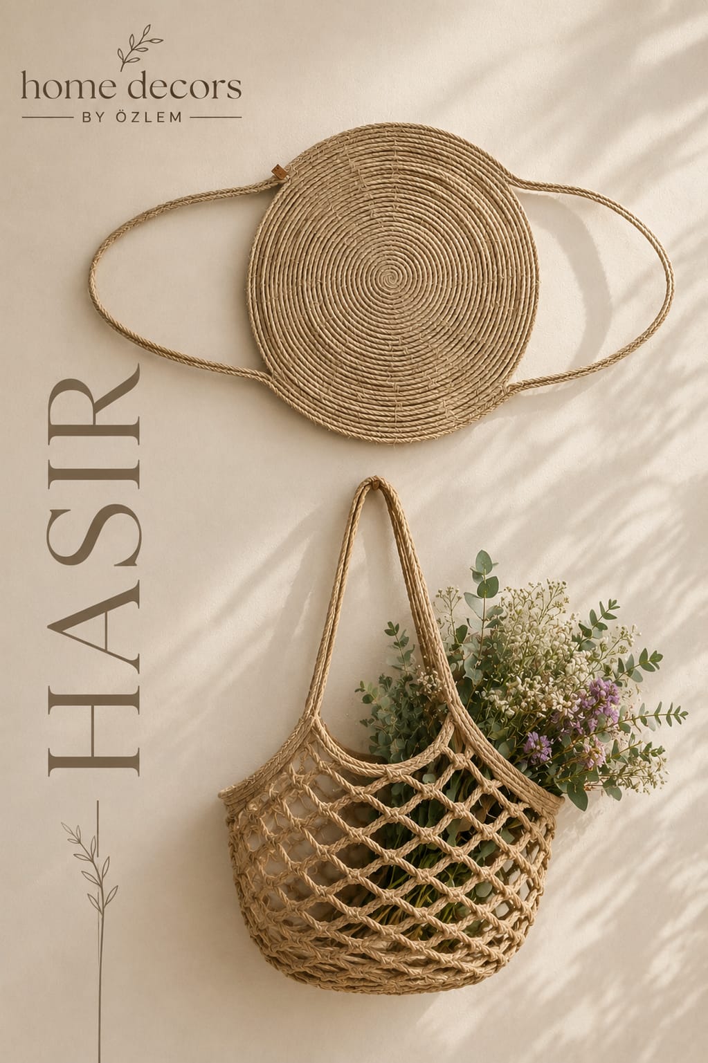 File Çanta Omuz Çantası Hasır Çanta El Yapımı Handmade Günlük Çanta (16 FARKLI RENK SEÇENEĞİ) - Çap:40cm / Yükseklik:30cm