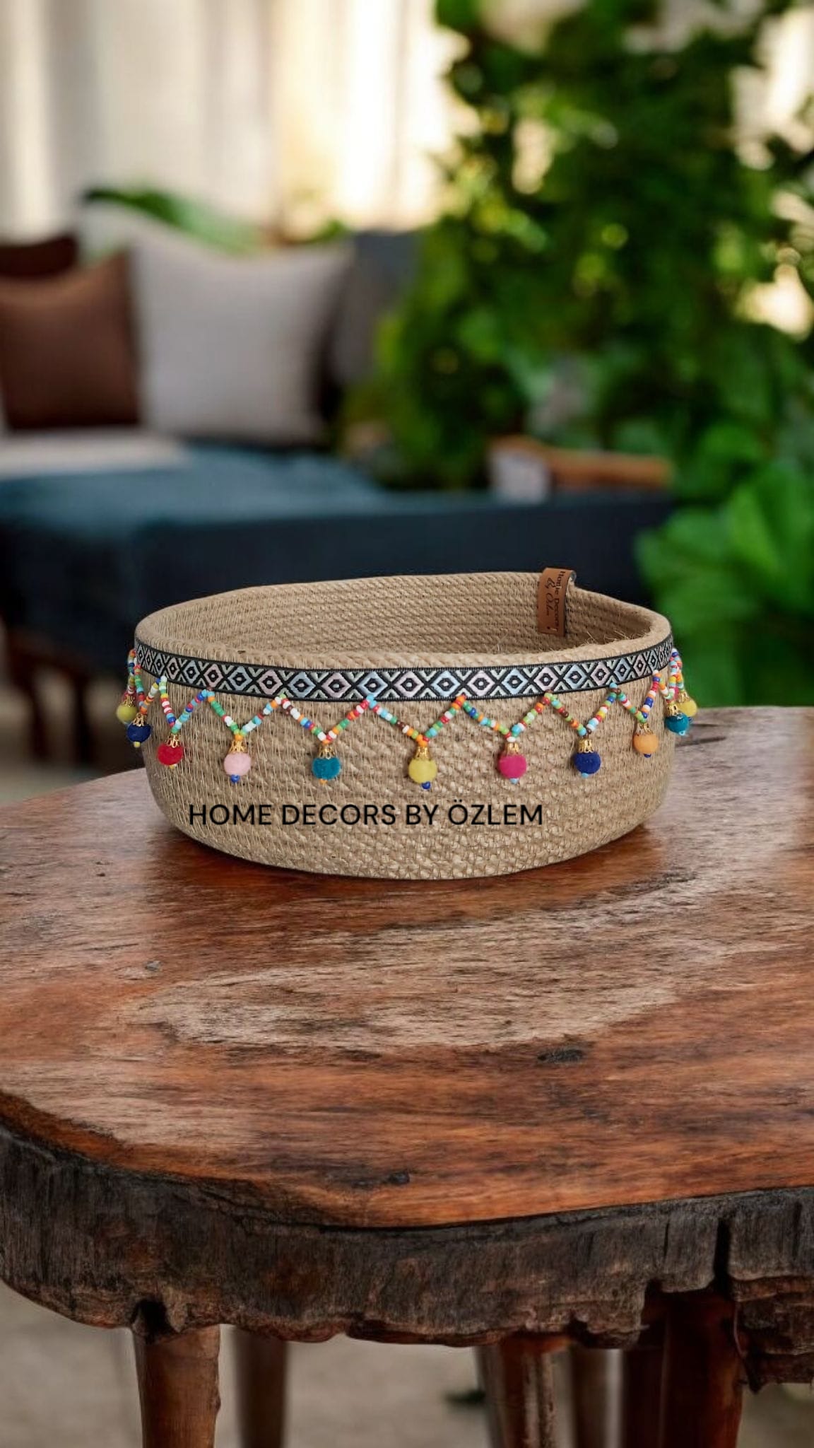 3'lü Hasır Sepet Takımı Düzenleyici Saklama Kutusu Organizer Handmade El Emeği - 25x10 cm / 27x15x10 cm