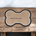 Siyah Beyaz Kedi Mama Matı Köpek Mama Matı Mama Paspası Düzenleyici Kedi Aksesuarı Organizer Handmade El Emeği - 62x41 cm