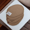 Oval Hasır Amerikan Servis Supla Düzenleyici Organizer Dekorasyon Handmade El Emeği - 42x30 cm
